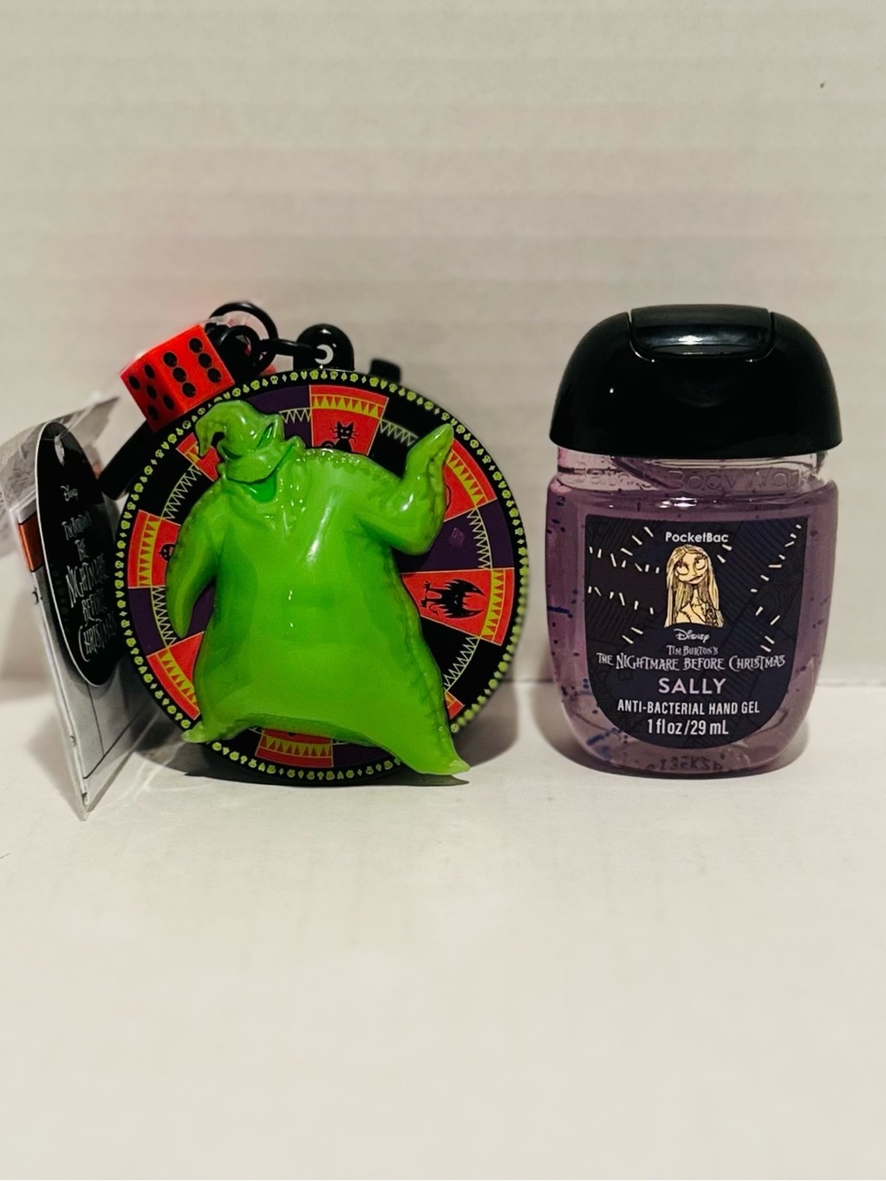 Bath & Body NEW Light-Up Oogie Boogie PocketBac Holder & Sally Sanitizer